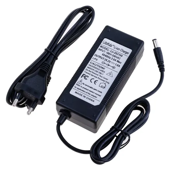 Зарядне LiitoKala Lii-252100 Li-Ion 6s 25,2V 1A, 100-240 VAC, Роз'єм: 5,5x2,5від батарейки.com.ua