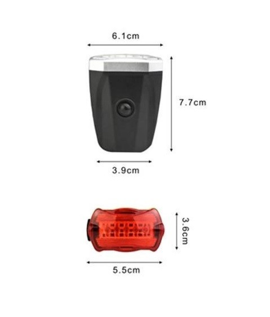 Вело комплект QX-T0598 (фара 3хCOB, сптоп сигнал 5Led), живлення фара 3хAAA стоп 2хAA, 4+7 режими), зображення 4 Вело комплект QX-T0598 (фара 3хCOB, сптоп сигнал 5Led), живлення фара 3хAAA стоп 2хAA, 4+7 режими), зображення 4