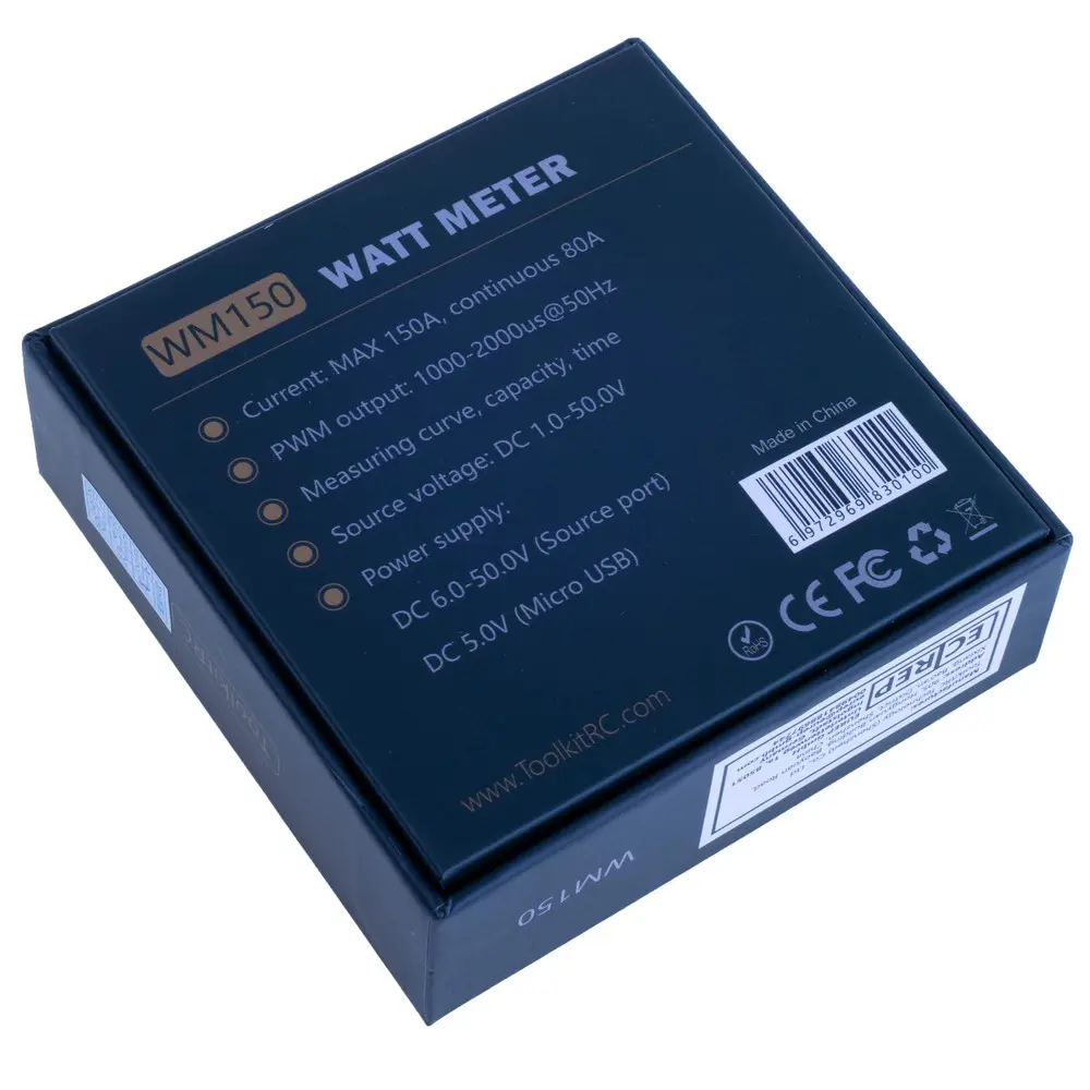 вимірювач потужності ToolkitRC WM150 TK30600 1-50V до 150А, TFT LCD), зображення 10