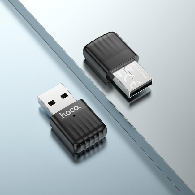 Wi-Fi адаптер HOCO HI33 WiFi5 USB 650 Мбіт/с Black), зображення 4
