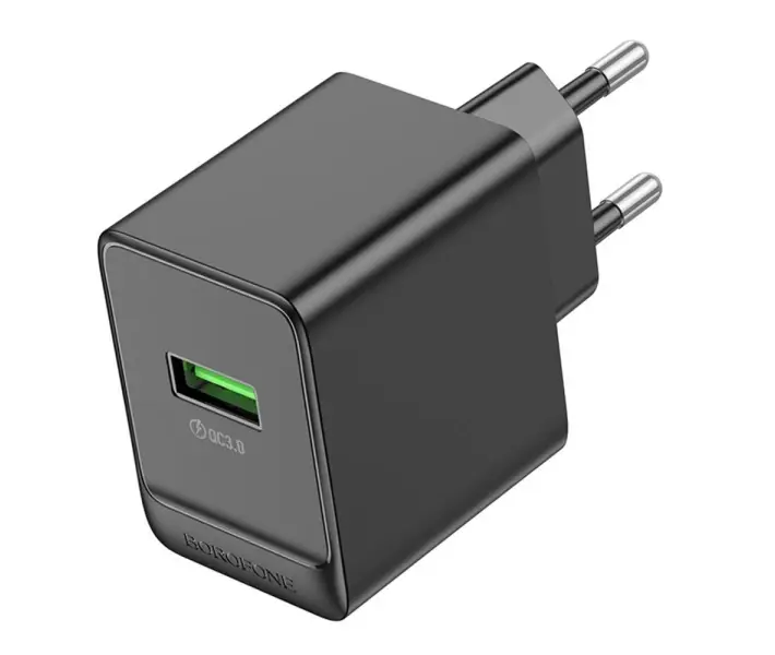 Зарядне BOROFONE BAS12A 1USB QC3.0 18W 1USB чорнe), зображення 5