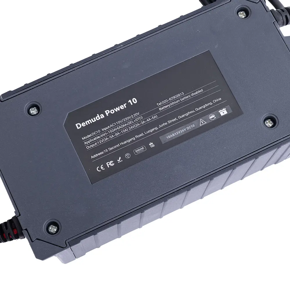 Зарядне Demuda DC10 12V/10A 24V/5A, автомат 4 етапи, дісплей (для кислотних AGM, GEL, SLA акумуляторів)), зображення 2