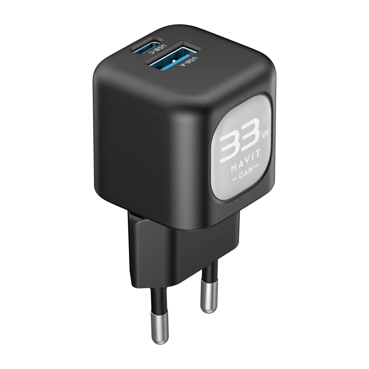 Зарядне HAVIT HV-UC230 GaN 1Type-C 1USB PD30W QC3.0 чорне), зображення 6
