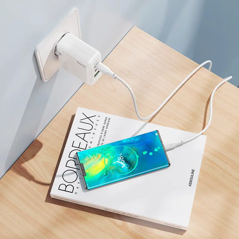 Зарядне HOCO C115A 1USB 2Type-C PD65W QC3.0 біле), зображення 4