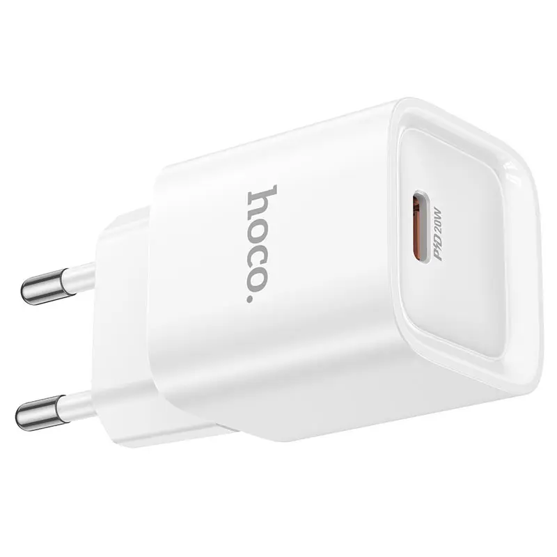 Зарядне HOCO C146A PD20W Type-C білe, кабель Type-C to Lightning), зображення 10