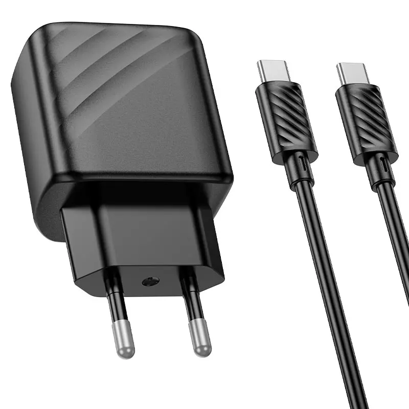 Зарядне HOCO CS23A PD30W QC3.0 1USB 1Type-C з кабелем Type-C чорне), зображення 6