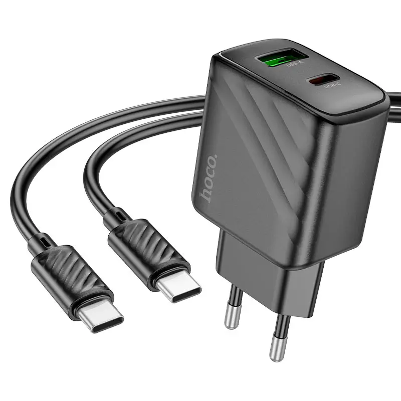 Зарядне HOCO CS23A PD30W QC3.0 1USB 1Type-C з кабелем Type-C чорне), зображення 9
