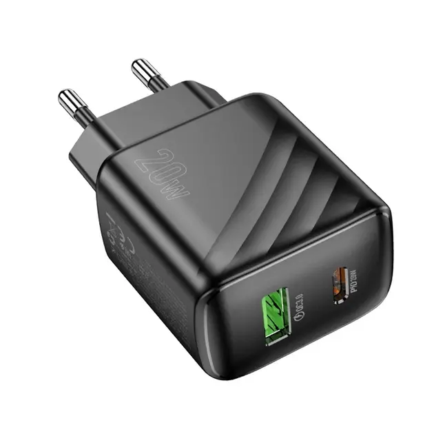 Зарядне HOCO CS25A 1Type-C 1USB PD30W чорне), зображення 6