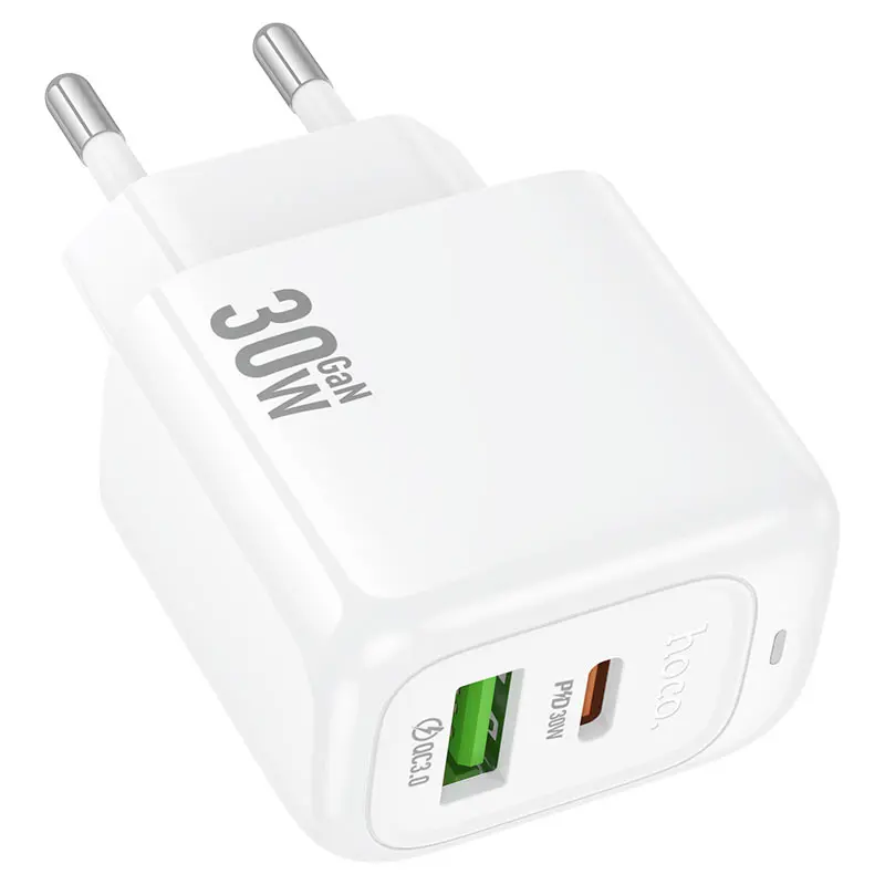 Зарядне HOCO CS55A Surplus GaN PD30W 1xType-C 1xUSB біле), зображення 9