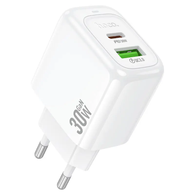 Зарядне HOCO CS55A Surplus GaN PD30W 1xType-C 1xUSB біле), зображення 11