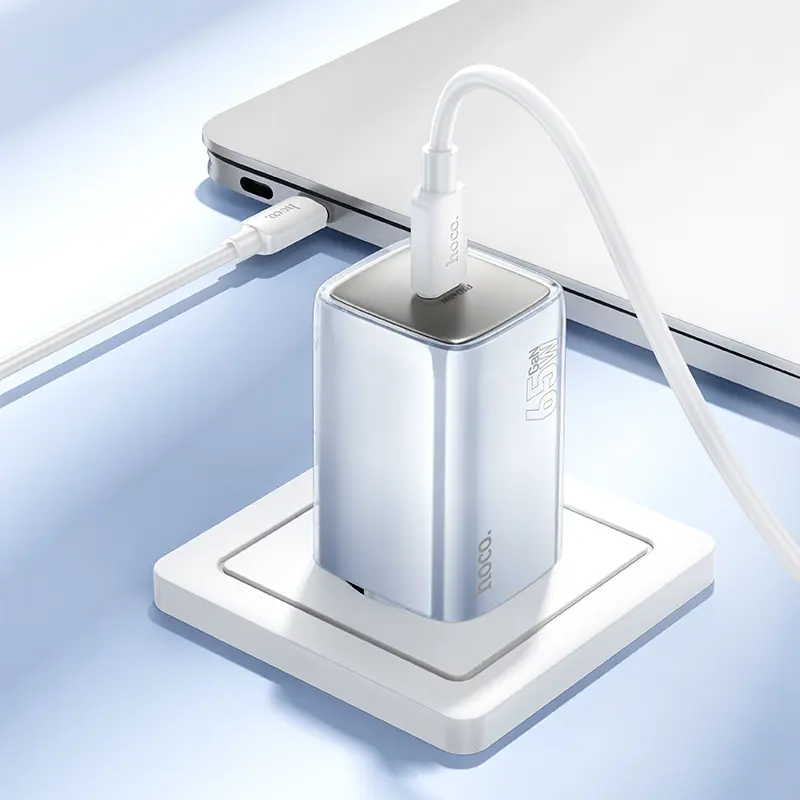 Зарядне HOCO N48 PD65W 1Type-C QC3.0 біле), зображення 7