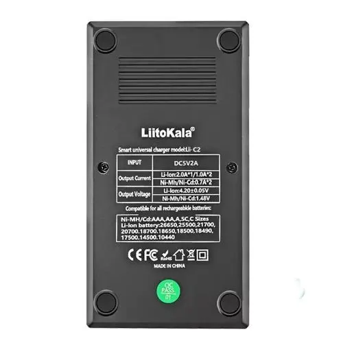 Зарядне Li-ion LiitoKala Lii-C2 1-2 елемента Type C Li-ion, NiMH), зображення 3