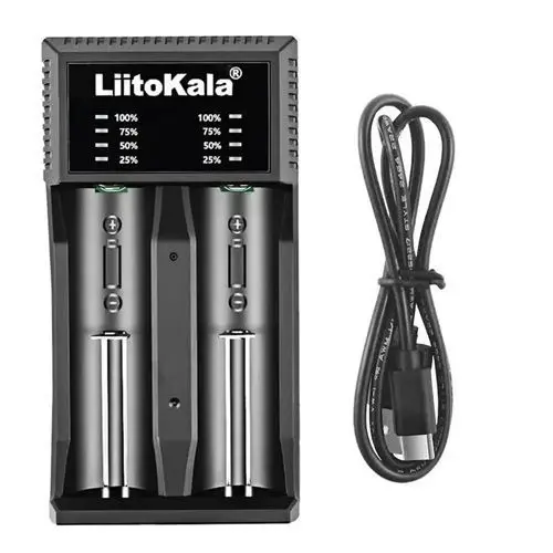 Зарядне Li-ion LiitoKala Lii-C2 1-2 елемента Type C Li-ion, NiMH), зображення 6