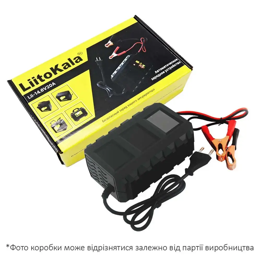 Зарядне LiitoKala Lii-14.6V 20A для гелевих, кислотних, AGM, LiFePO4 акумуляторів), зображення 2