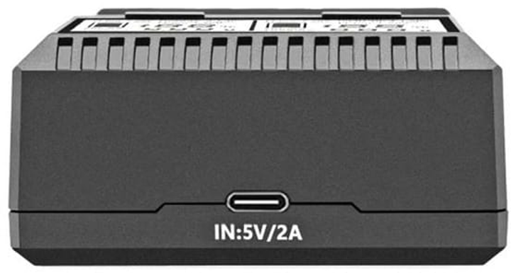 Зарядне LiitoKala Lii-CH2 1-2элемента 18650, 26650, 21700, АА, ААА Li-ion, IMR, LiFe, NiMH LCD від TypeC), зображення 7