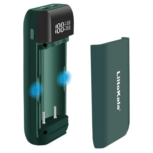 Зарядне powerbank LiitoKala Lii-MP2  2 канали, Li-Ion, 14500-21700, LCD, Type-C від батарейки.com.ua