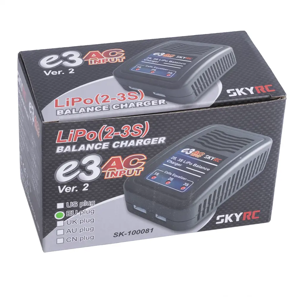зарядне SkyRC e3 charger SK-100081, LiPo Liion 1-3S 11W 1,2A, від 220V), зображення 4