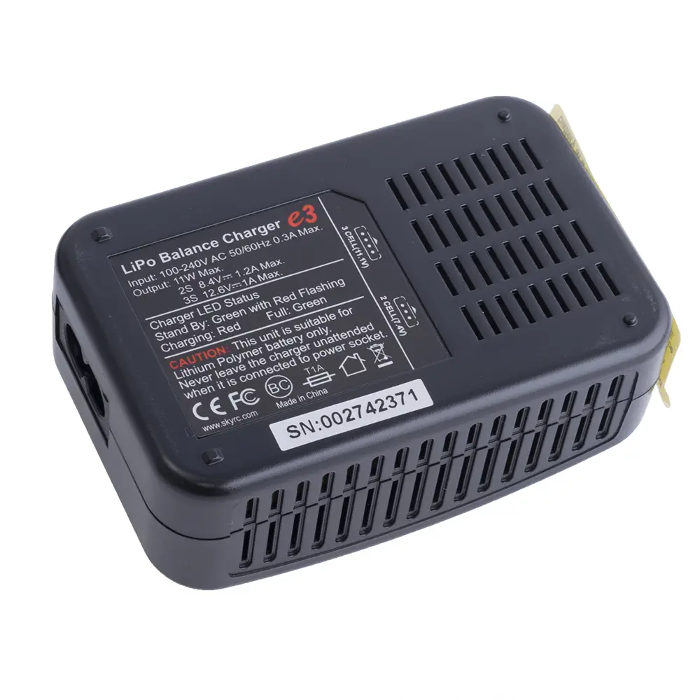 зарядне SkyRC e3 charger SK-100081, LiPo Liion 1-3S 11W 1,2A, від 220V), зображення 5