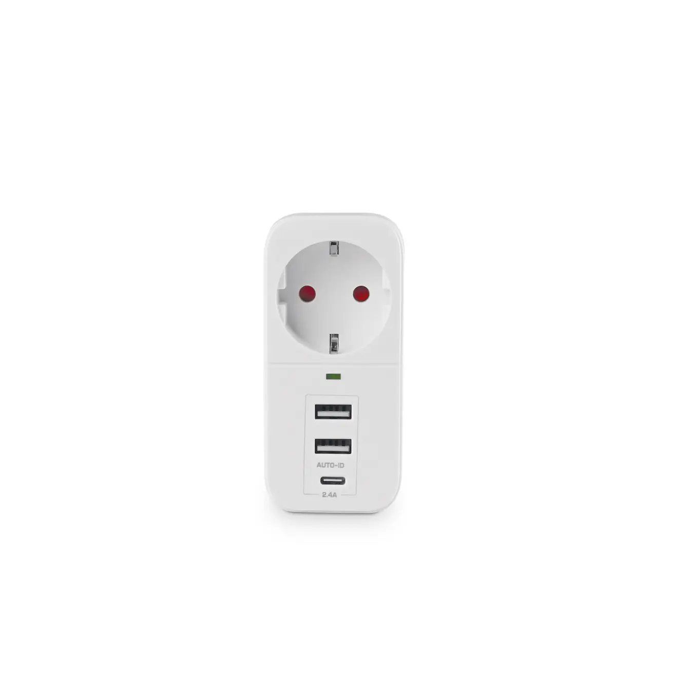Зарядне VIDEX ONCORD 2xUSB 1xType-C 1xEU 2.4A  White), зображення 5