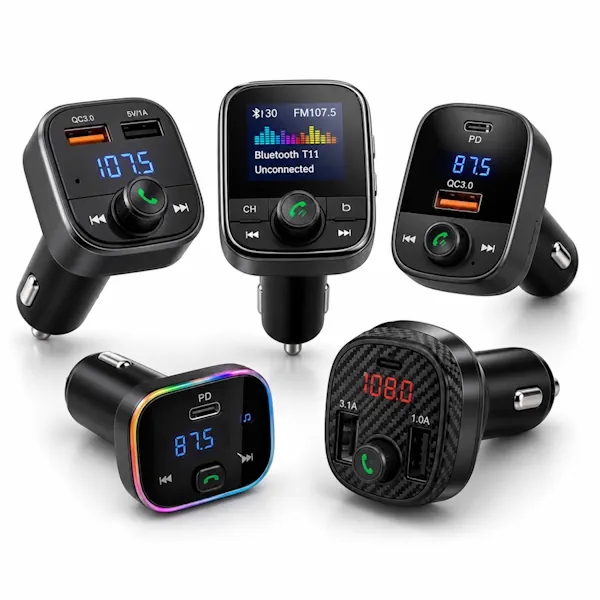 FM модулятори, аудіо ресівери, mp3 плеєри, handsfree